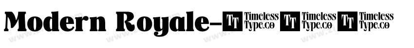 Modern Royale字体转换